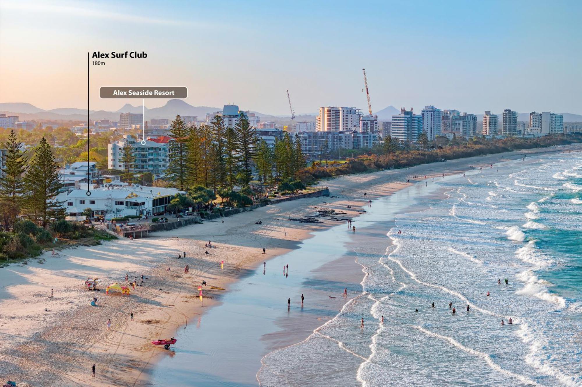 Alex Seaside Resort Alexandra Headland Ngoại thất bức ảnh